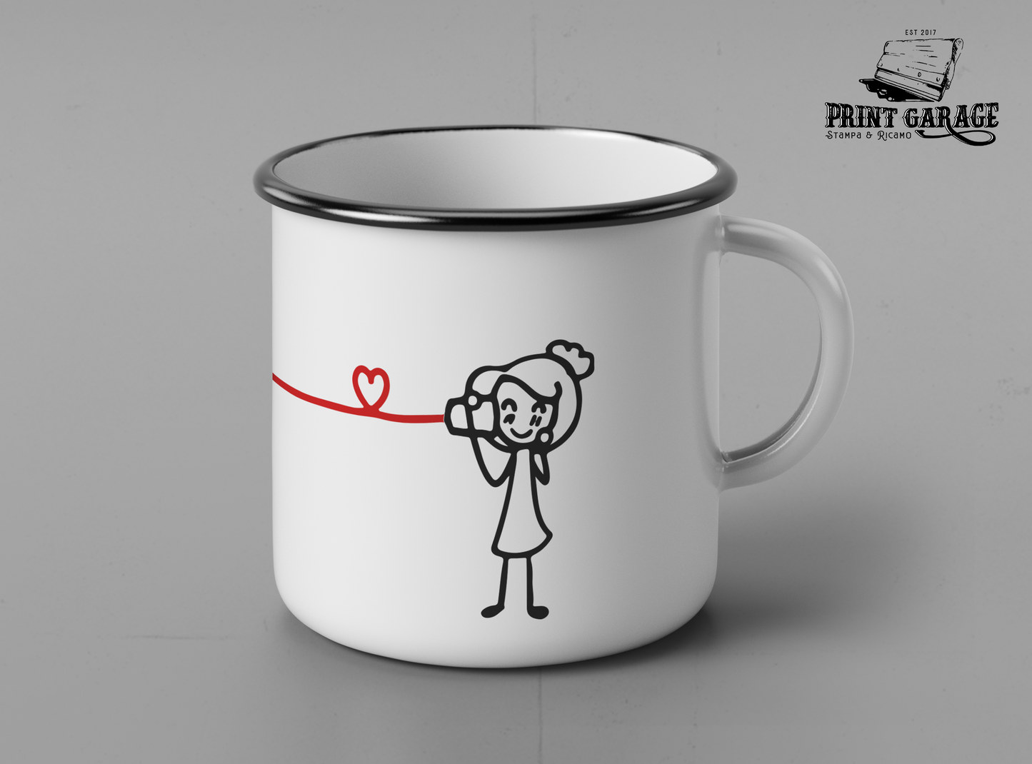 Tazze in Alluminio Abbinate - San Valentino