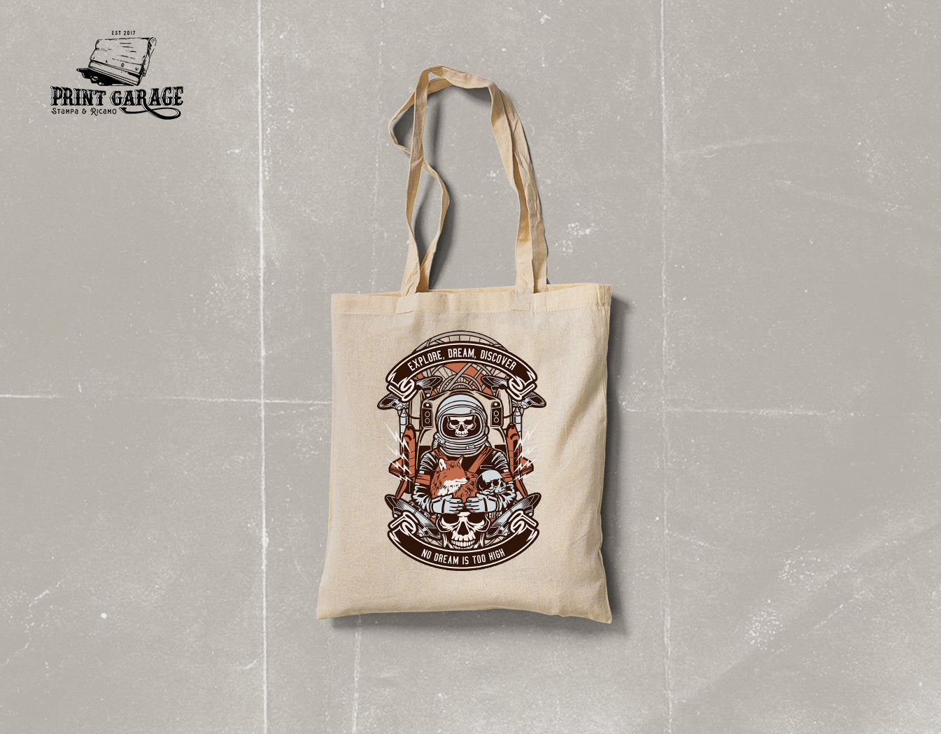 Tote bag - Astronauta - Teschio -