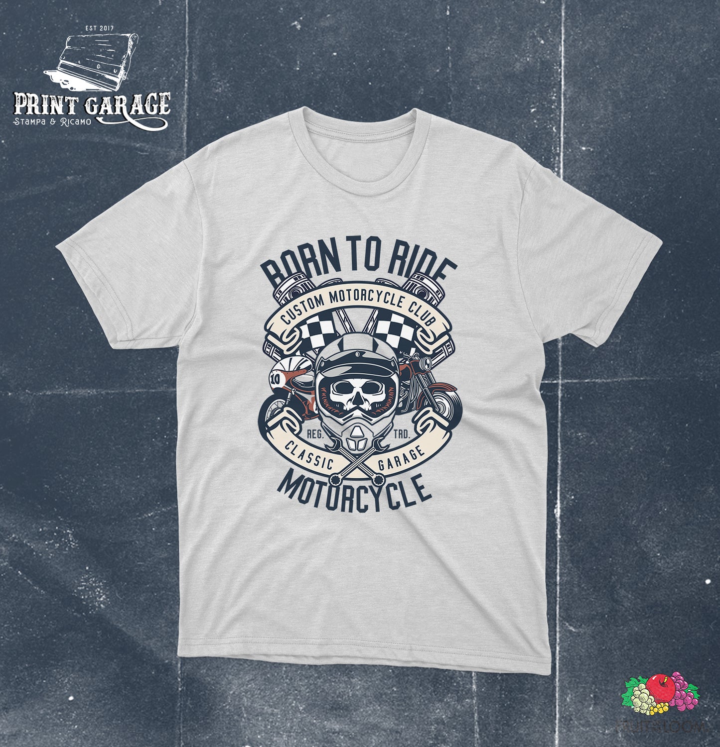 T-shirt - Born To Ride - Moto -