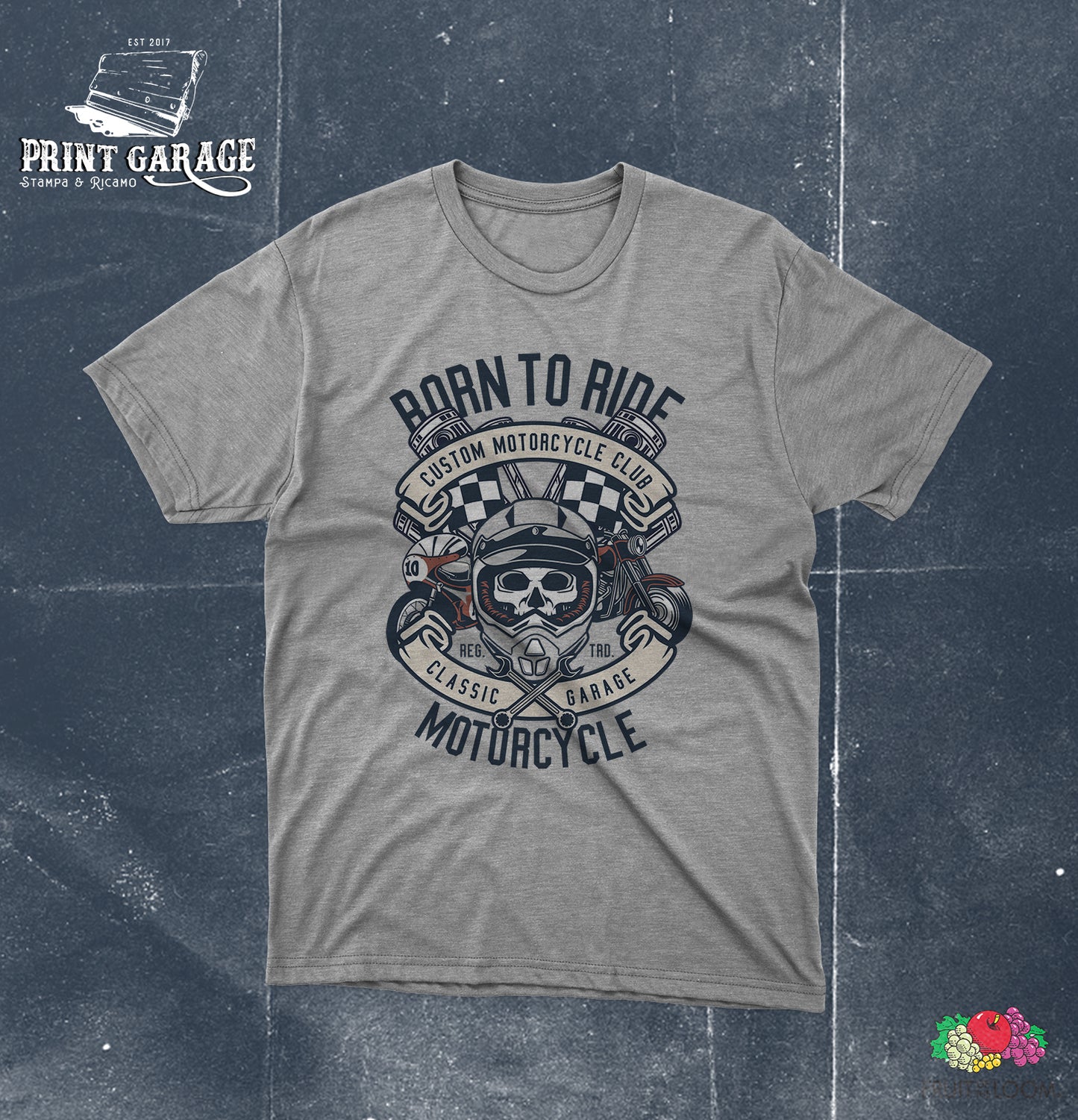 T-shirt - Born To Ride - Moto -