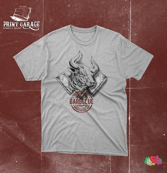 T-Shirt - BBQ Bull - Vintage