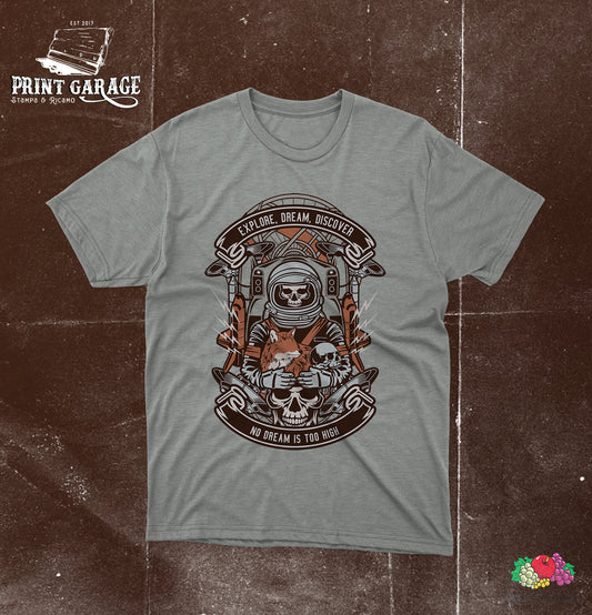 T-Shirt - Astronauta - Teschio -